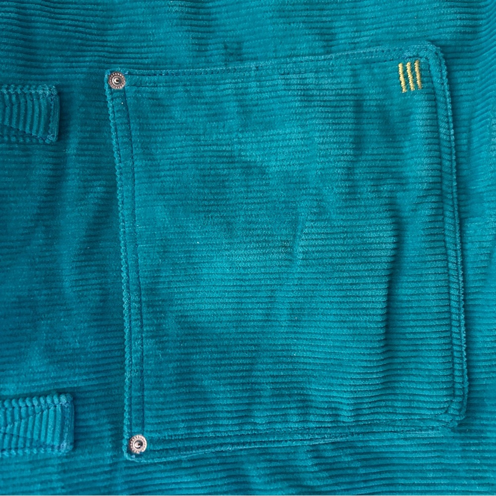 Urban Outfitters Teal Corduroy Tote Bag - Picture 2 of 4